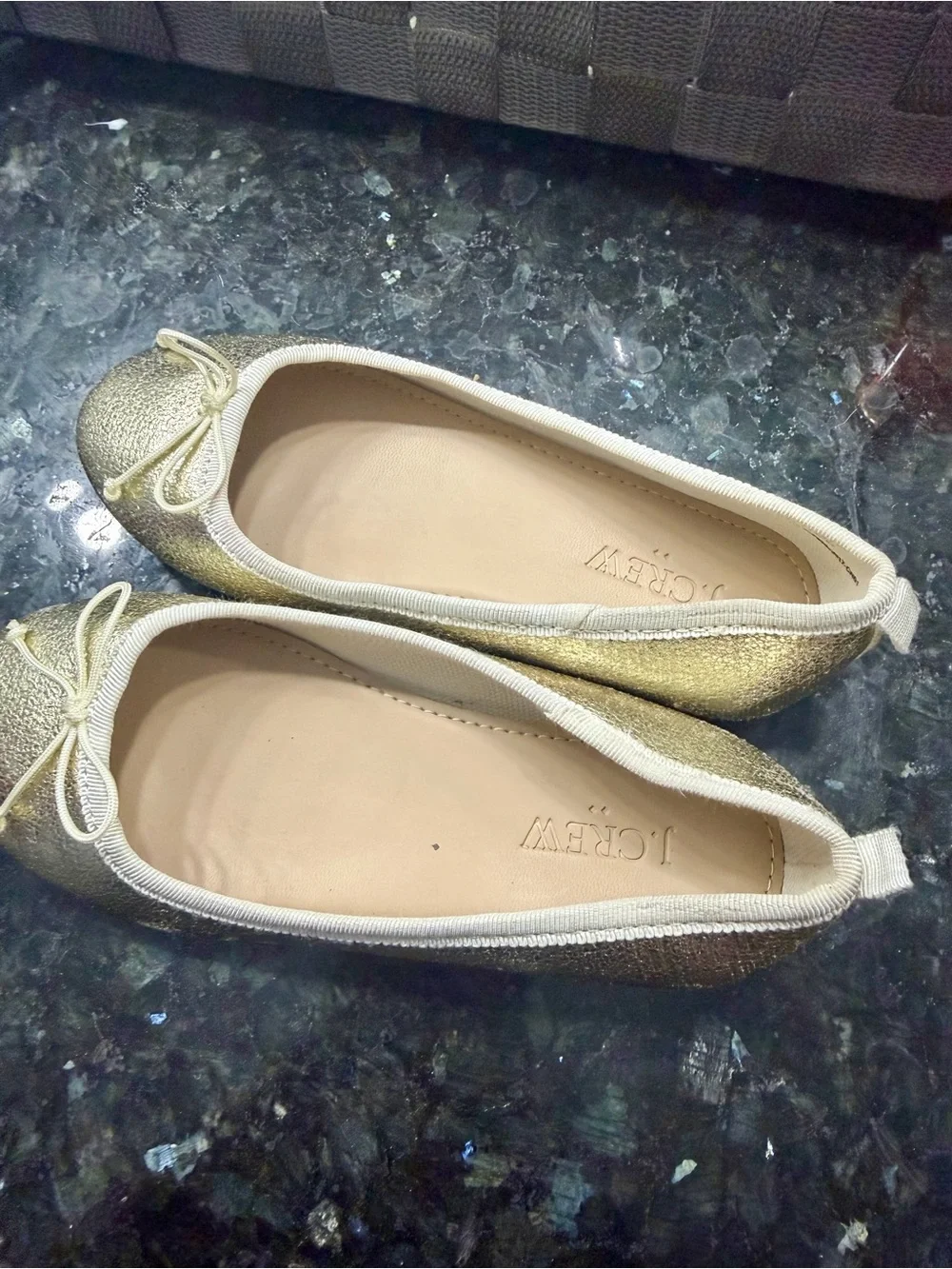 J.Crew Toddler Girls Gold Ballet Flats – Size 11  Kidcore QuietLuxury Fairycore